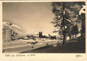 Colle Sestriere, Col de Sestriere; in winter (fl)