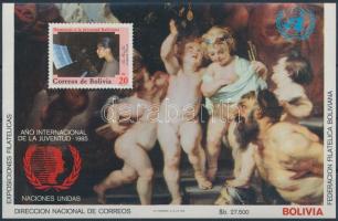 1985 Rubens festmény blokk, Rubens paintings block Mi 142