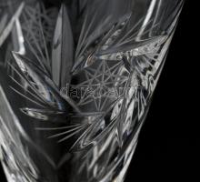 18 személyes kristály pezsgős pohár készlet szép állapotban. 20 cm