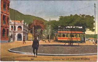 Hongkong, Causeway bay end of tramcar, tramway