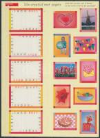 Greeting stamps self-adhesive mini sheet, Üdvözlőbélyeg öntapadós bélyegfólia