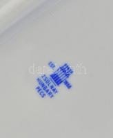 Zsolnay kék-arany süteményes tálca. Kézzel festett, jelzett, hibátlan. 41x18 cm