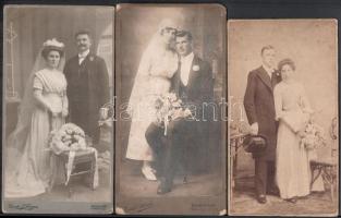 cca 1870-1920 össz. 19 db portré, különböző budapesti és egyéb műtermekből (Gonda Frigyes Kecskemét,...