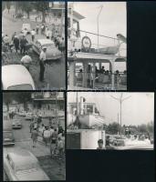 1962 Tihanyi rév, 4 db fotó, jó állapotban, 12×8,5 cm