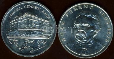 1992-94. 200Ft Ag "MNB" (1x) + "Deák" (1x) T:BU,2
