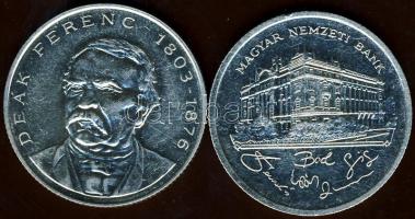 1992-94. 200Ft Ag "MNB" (1x) + "Deák" (1x) T:BU,2