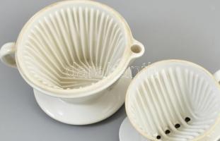 cca 1935 Melitta schnellfilter - gyorsfilter teás és kávés csészékhez. Jelzett, a teás alján kis lep...