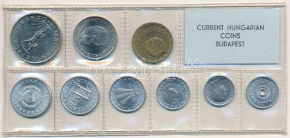 1974. 2f-10Ft (9xklf) érmés forgalmi sor fóliatokban T:1 patina Adamo FO7