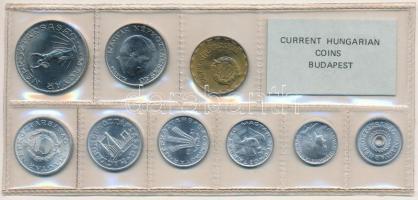1981. 2f-10Ft (9xklf) érmés forgalmi sor fóliatokban T:1 Adamo FO14