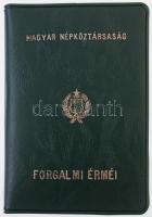 1977. 2f-10Ft 9klf "Magyar Népköztársaság" forgalmi érméi méregzöld műbőrtokban T:1
Adamo...