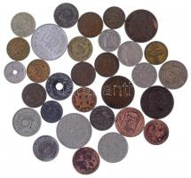 32xklf vegyes, magyar és külföldi, 1950. előtti érmetétel T:2-3 32xdiff mixed, Hungarian and foreign coin lot, before 1950. T:2-3