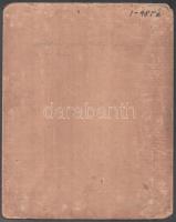 Jelzés nélkül: Gróf Csáky család tagjának (Eleny?) portréja. Olaj, vászon, kartonon. Hátoldalán kora...