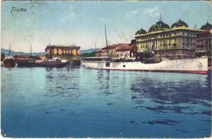 Fiume, Rijeka; port, steamships (EK)