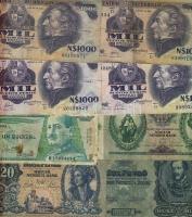 29db dél-amerikai + 3db magyar bankjegy T:III (többségében),IV