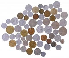 60db-os vegyes, nagyrészt külföldi érméből álló tétel T:vegyes 60pcs mixed, mostly foreign coin lot C:mixed