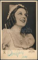 Osváth Júlia (1908-1994) opera-énekesnő dedikált fotója