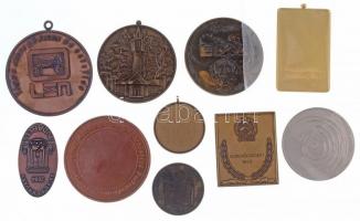 Vegyes 10db-os sport díj- és emlékérem tétel, közte: 1955. "Néphadsereg Bajnokság", 2001. ...