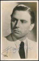 Nagy István (1909-1976) színész aláírása az őt ábrázoló képen