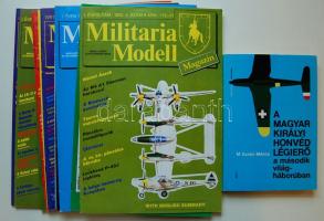 M. Szabó Miklós: A Magyar királyi honvéd légierő a II. világháborúban + 1991 Militaria Modell magazin 12 db száma