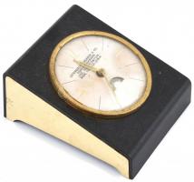 Leitenberger Kroneisl & Co. art deco reklámóra, hiányos, működőképes, 12×9,5 cm