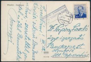 cca 1955 Svéd Sándor aláírása levelezőlapon