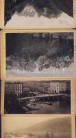 cca 1880-1900 17 db külfödi városképes keményhátú fotó / 17 photos of foreign towns