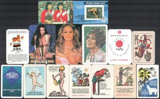 1971-1991 15 db kártyanaptár és reklámkártya