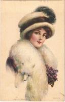 Bernice. Lady art postcard. Paul Heckscher Serie 1009/4. s: J. Knowles Hare