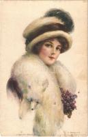 Bernice. Lady art postcard. Paul Heckscher Serie 1009/4. s: J. Knowles Hare (fl)