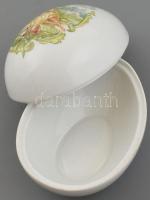 Alföldi porcelán tojás, matricás, jelzett, hibátlan, h: 15 cm, sz:  11 cm