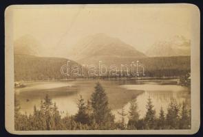 1891 Csorba-tó Kárpátok Divald fotó / Csorbaer-See photo 17x11 cm