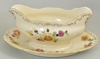 Zsolnay pillangó mintás étkészlet. Hat személyes. Kézzel festett, jelzett, komplett, hibátlan