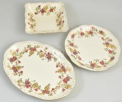 Zsolnay pillangó mintás étkészlet. Hat személyes. Kézzel festett, jelzett, komplett, hibátlan