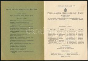cca 1930 Pesti Magyar Kereskedelmi Bank betétkönyv