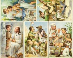 5 db Márton cserkészlap / 5 scout postcards