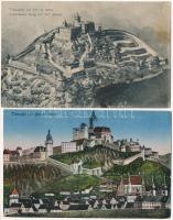 Trencsén, Trencín; vár / castle - 2 db régi képeslap / 2 pre-1945 postcards