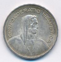 Svájc 1954B 5Fr Ag T:2 patina Switzerland 1954B 5 Francs Ag C:XF patina Krause KM#40