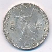 Ausztria 1908. 5K Ag "Ferenc József - Jubileum" T:2 ph.
Austria 1908. 5 Corona Ag "F...