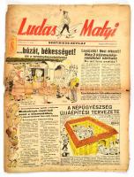1945 Ludas Matyi. I. évf. 15. sz., 1945. szept. 26., szakadt, sérült, foltos, 8 p.