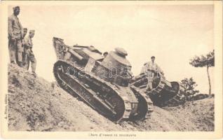 Chars dAssaut en manoeuvre / WWI French military, tanks