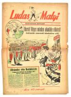 1945 Ludas Matyi. I. évf. 18. sz., 1945. szept. 16., szakadt, foltos, 8 p.
