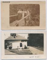 1911-1930 Kemence, családi fotók - 2 db fotó képeslap / 2 photo postcards