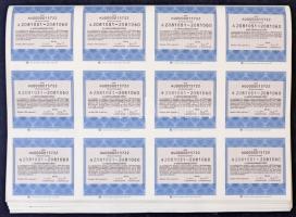 Budapest 1999. "Bizományi Kereskedőház és Záloghitel Részvénytársaság" 10db részvénye egyb...