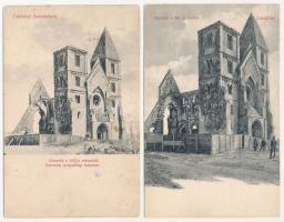 Zsámbék, templomrom - 6 db régi képeslap / 6 pre-1945 postcards