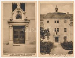 Zsámbék, zárda -4 db régi képeslap / 4 pre-1945 postcards