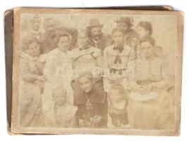 cca 1880-1910 32 db keményhátú fotó, nagyrészt vizitkártya, különböző műtermekből (Goszleth, Dékány,...