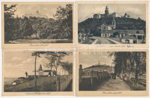 Pannonhalma, Győrszentmárton; apátság - 4 db régi képeslap / 4 pre-1945 postcards