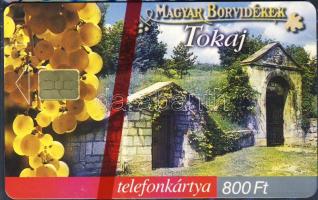 2001 Magyar Borvidékek: Tokaj 800 forintostelefonkártya bontatlan csomagolásban