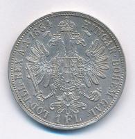 Ausztria 1884. 1Fl Ag "Ferenc József" T:2 ph. 
Austria 1884. 1 Florin Ag "Franz Jose...