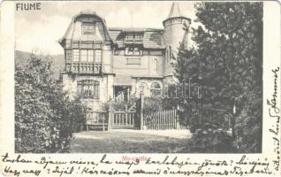 1915 Fiume, Rijeka; My castle / kastély (EK)